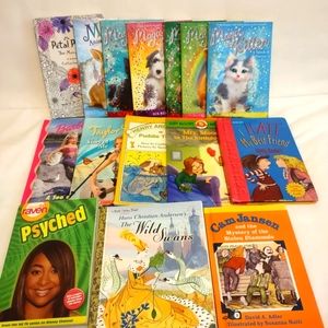 Lot of 15 children's books girls magic barbie Disney Sue Bentley Judy Mo…